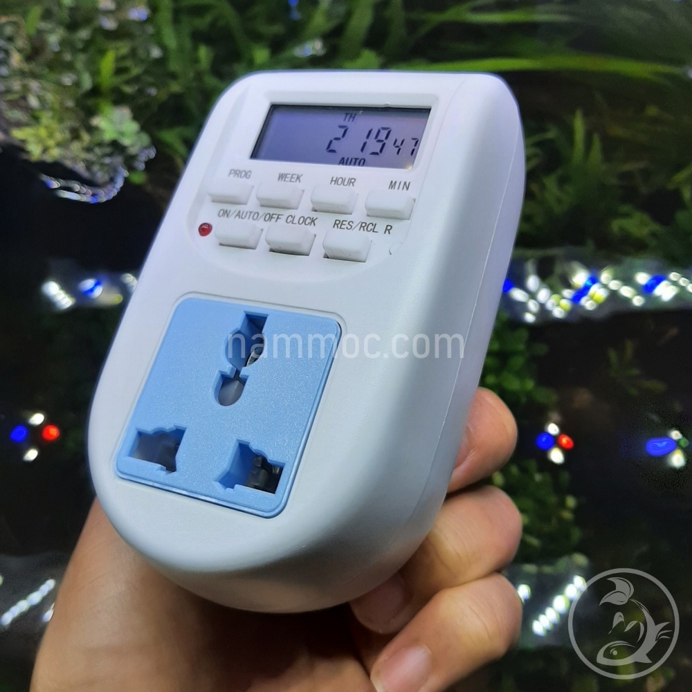 [Lấy mã giảm thêm 30%] Hẹn Giờ Điện Tử Cho Bể Cá  Thuỷ Sinh - Timmer 24h