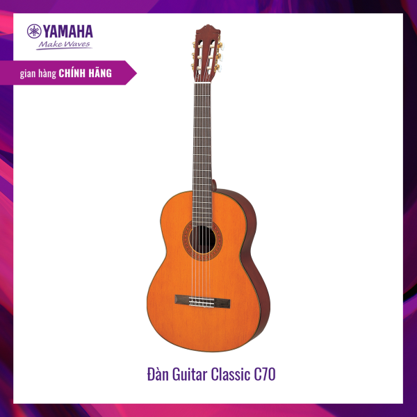Đàn Guitar Classic Yamaha C70 - Chất âm tốt, CG shape, Spruce Top, Back & Side Tonewood, Xuất xứ Indonesia - Bảo hành chính hãng 12 tháng
