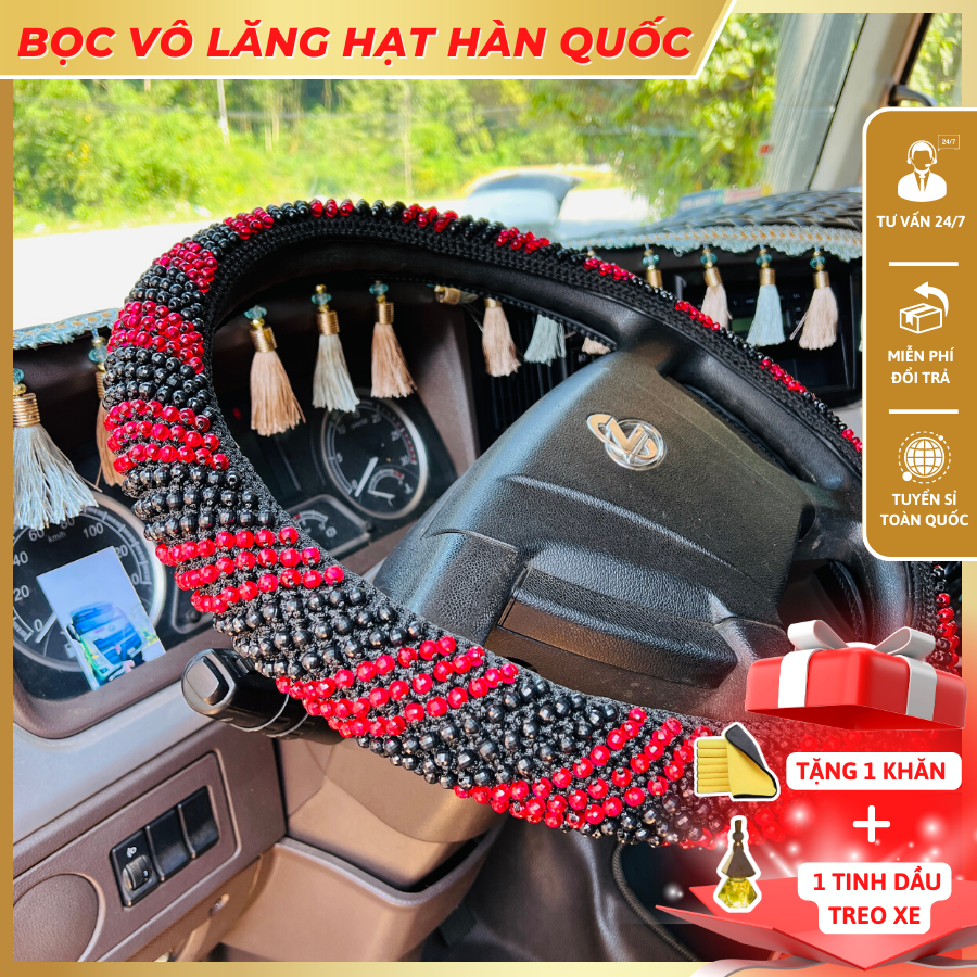 Loại 2 bọc vô lăng hạt hàn quốc đủ màu đủ size