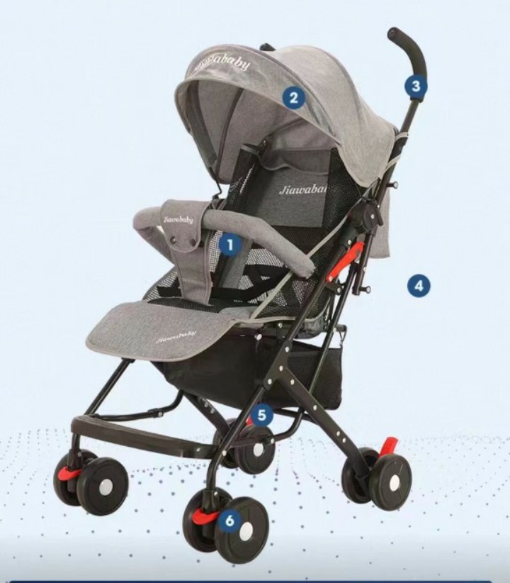 Xe đẩy du lịch gấp gọn có tay kéo 608A