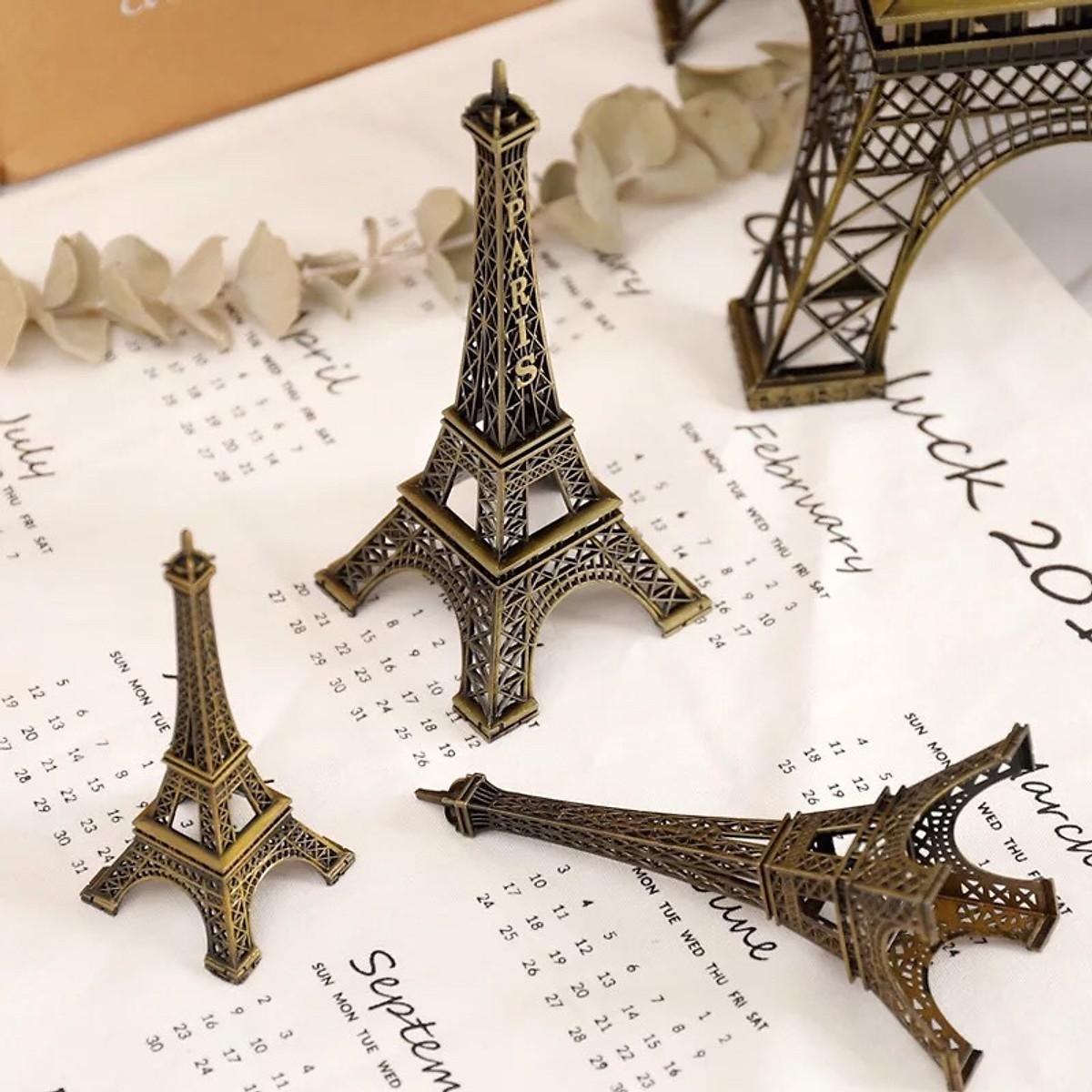 Mô hình Tháp Eiffel bằng Thép Không Gỉ size 22cm