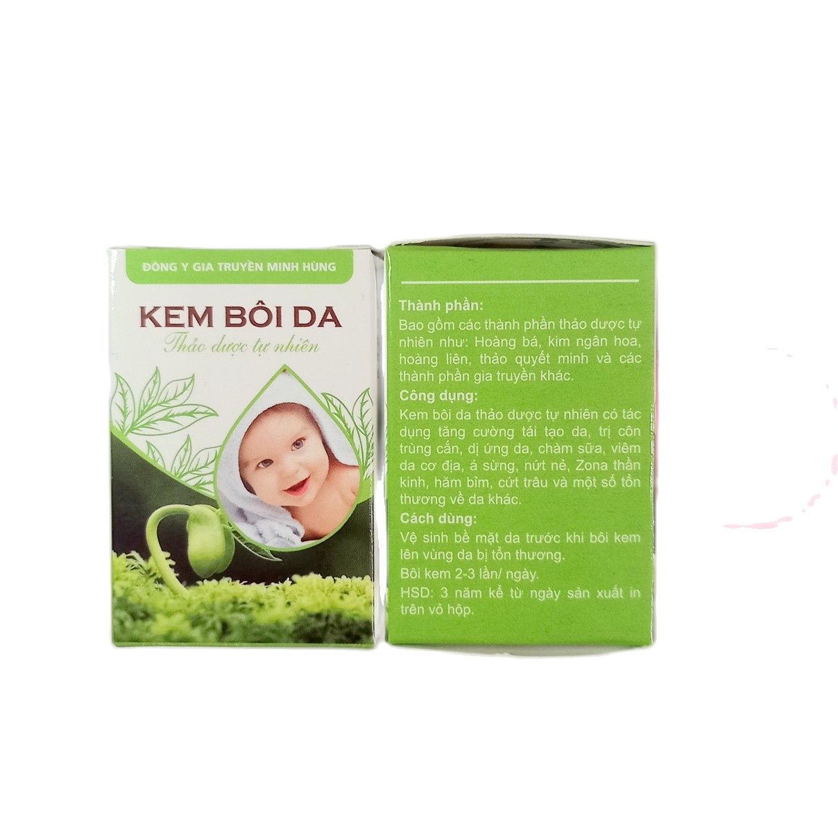 combo (5 lọ) kem bôi da thảo dược minh hùng