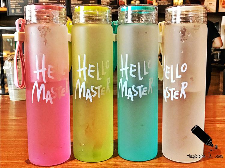 Bình đựng nước Hello master