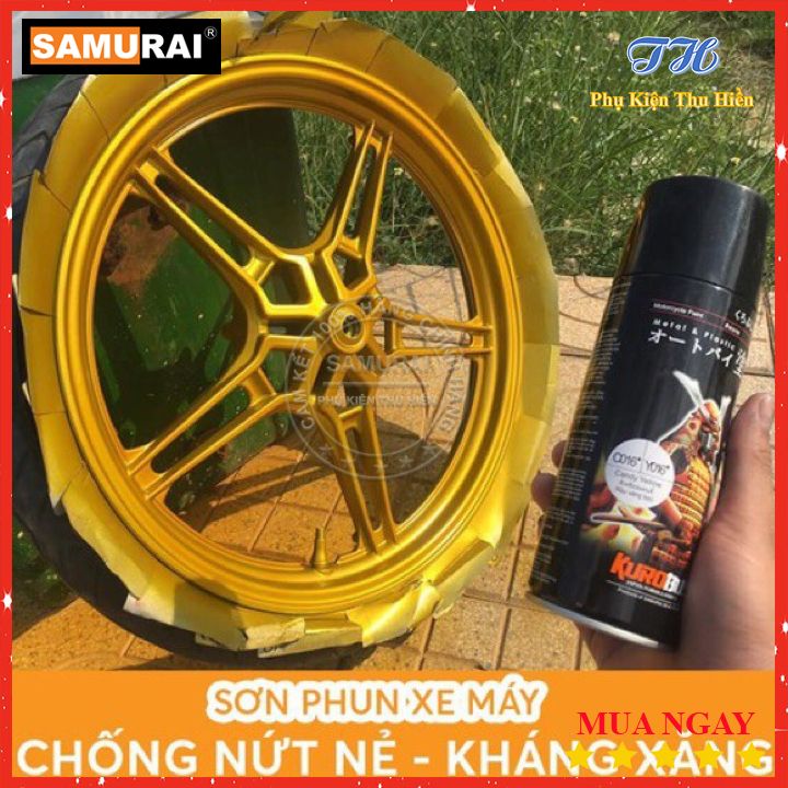 [HCM]Chai Sơn Samurai Màu Vàng Kẹo Y016