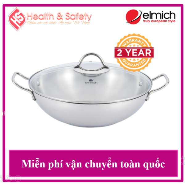 Chảo Sâu Lòng Inox 304 Elmich 32CM EL3255 -  Bảo Hành 2 Năm