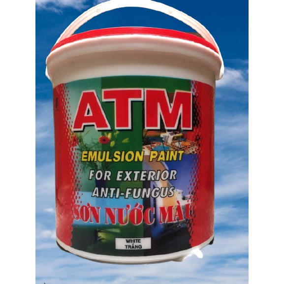 [NT] Sơn nước nội ngoại thất màu trắng ATM (3,5L) [Sơn chậu]