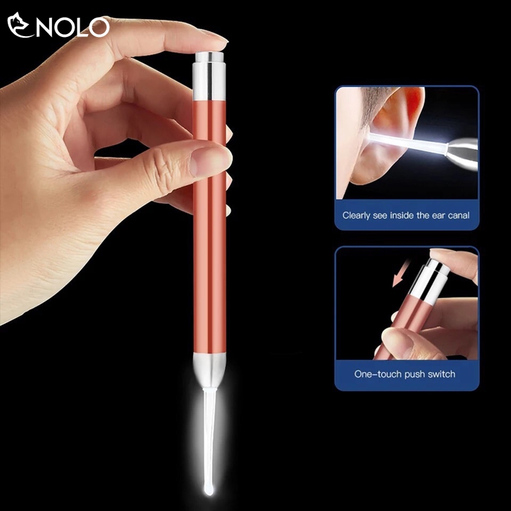 Bộ Lấy Ráy Tai Kèm Nhíp Tích Hợp Đèn Led Model TP05 Có Hộp Đựng Dùng Nguồn Pin