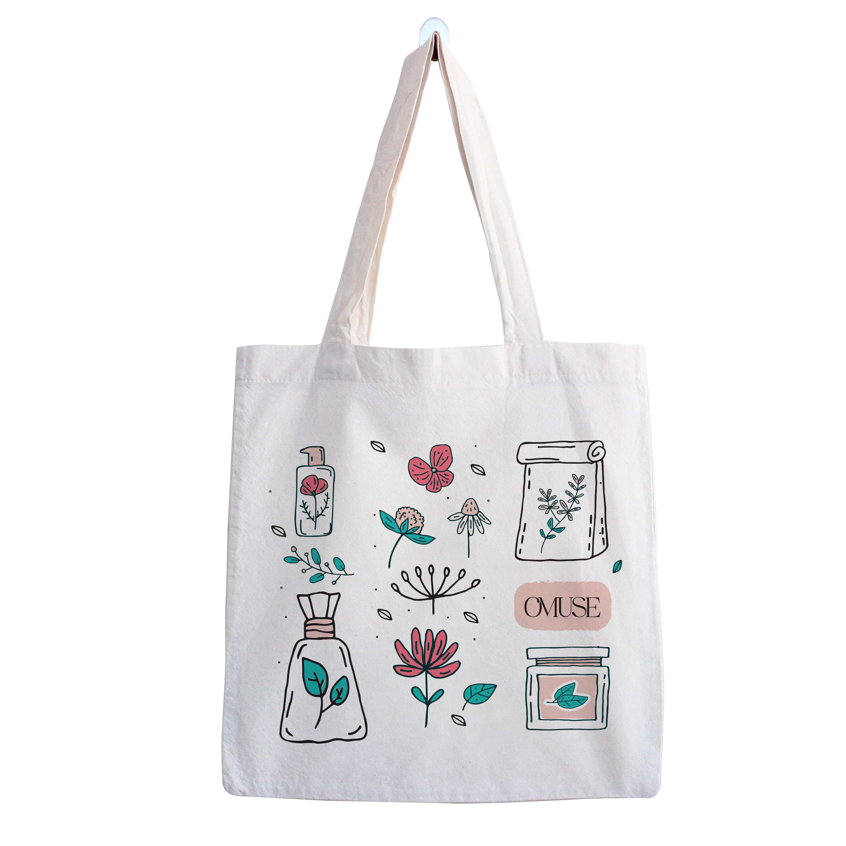 [HB Gift] Túi tote đeo vai O'Muse vải canvas dễ thương