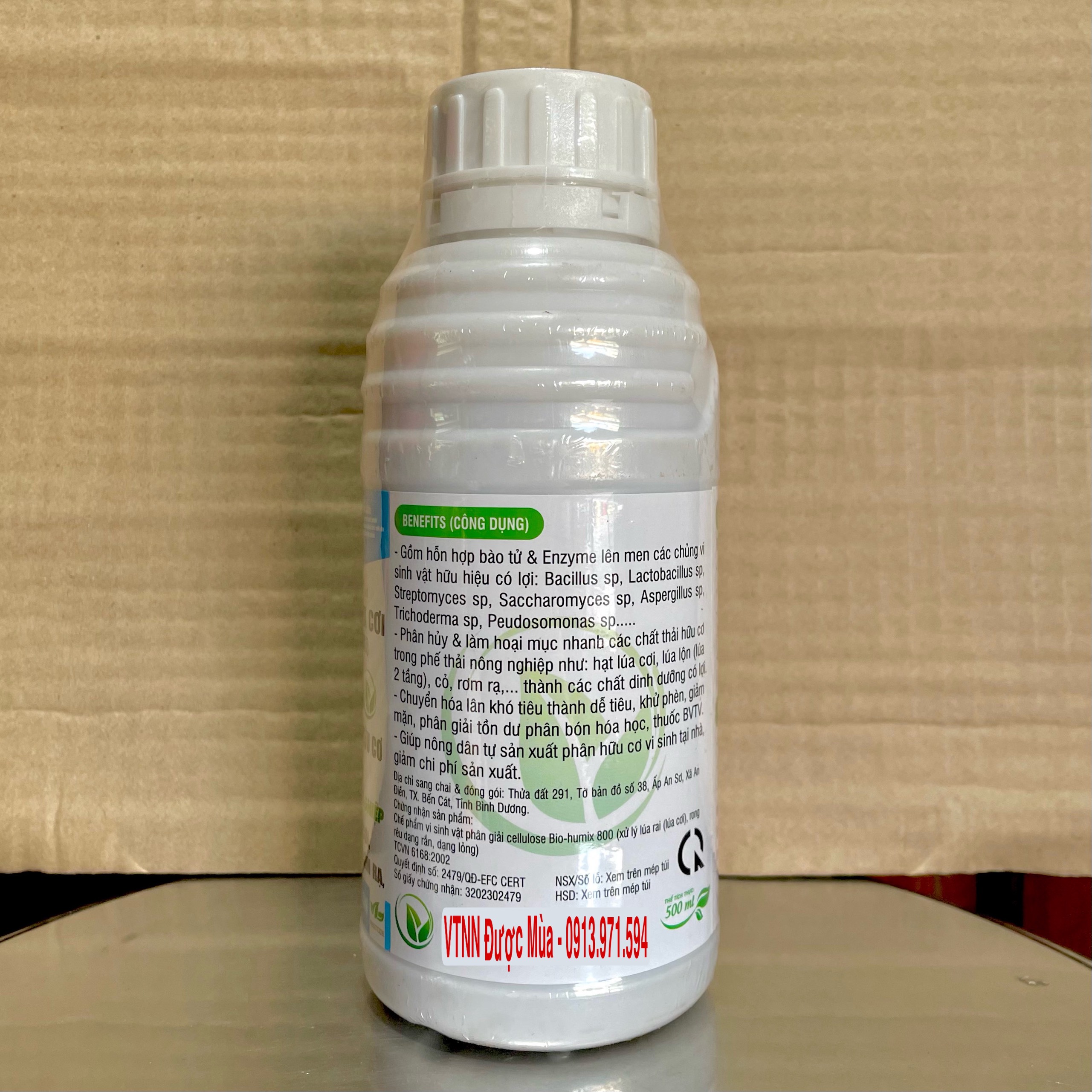XỬ LÝ LÚA CƠI (500ml) - Men Vi Sinh Tiêu Huỷ Lúa Cơi, Lúa Lộn, Hạt Cỏ, Rơm Rạ, Khử Phèn, Trichoderma Phân Huỷ Chất Hữu Cơ