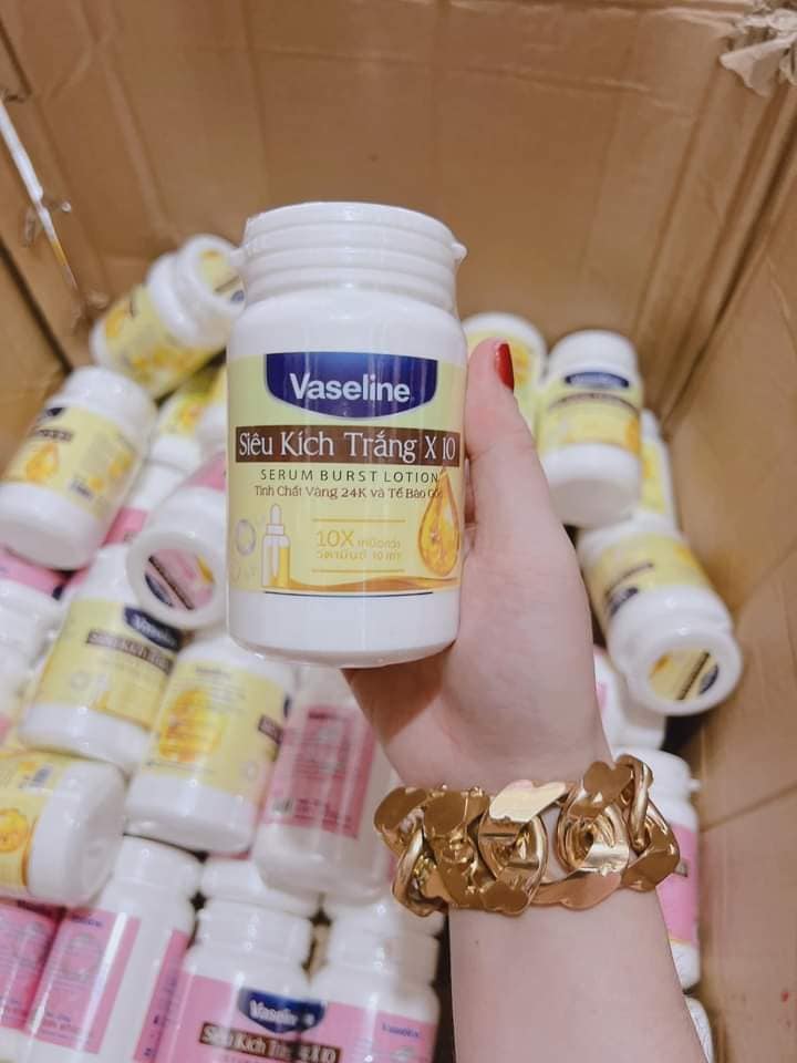 KEM KÍCH TRẮNG VASELINE 10X 2 MÀU