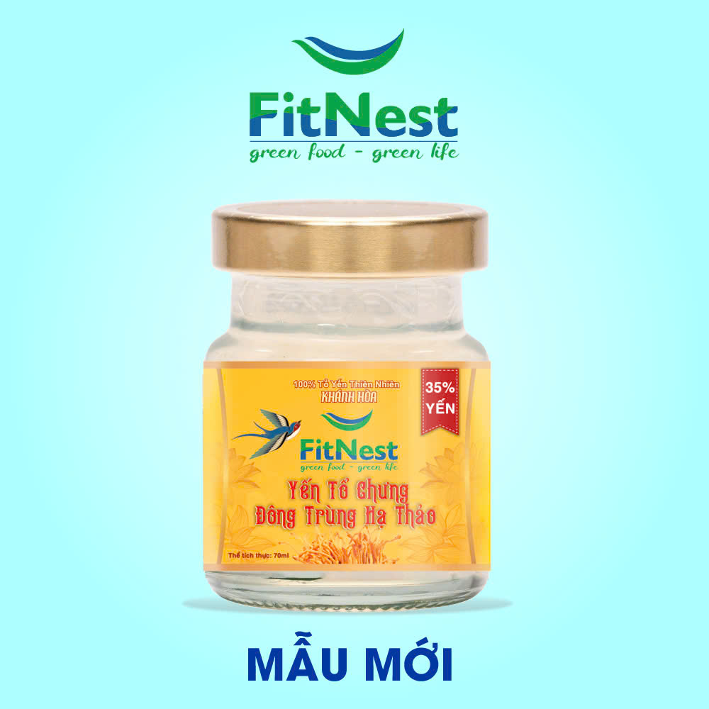 Combo 10 Hũ Yến Chưng Đông Trùng Hạ Thảo (Hũ/70ml)