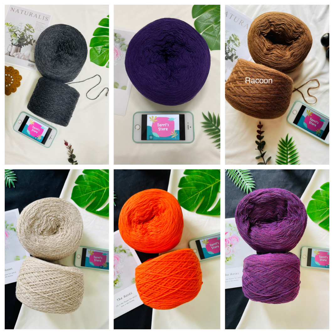 Yarn - Len Lambswool - Len Lông Cừu | Dùng cho các sản phẩm Thu Đông | Sợi đã chập - Cỡ sợi 1.0mm