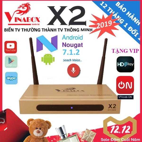 VINABOX X2 PHIÊN BẢN 2019 - ANDROID 7.1.2