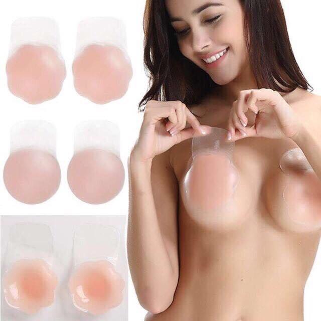 Miếng dán nhũ hoa silicon kéo nâng ngực [Brastore]