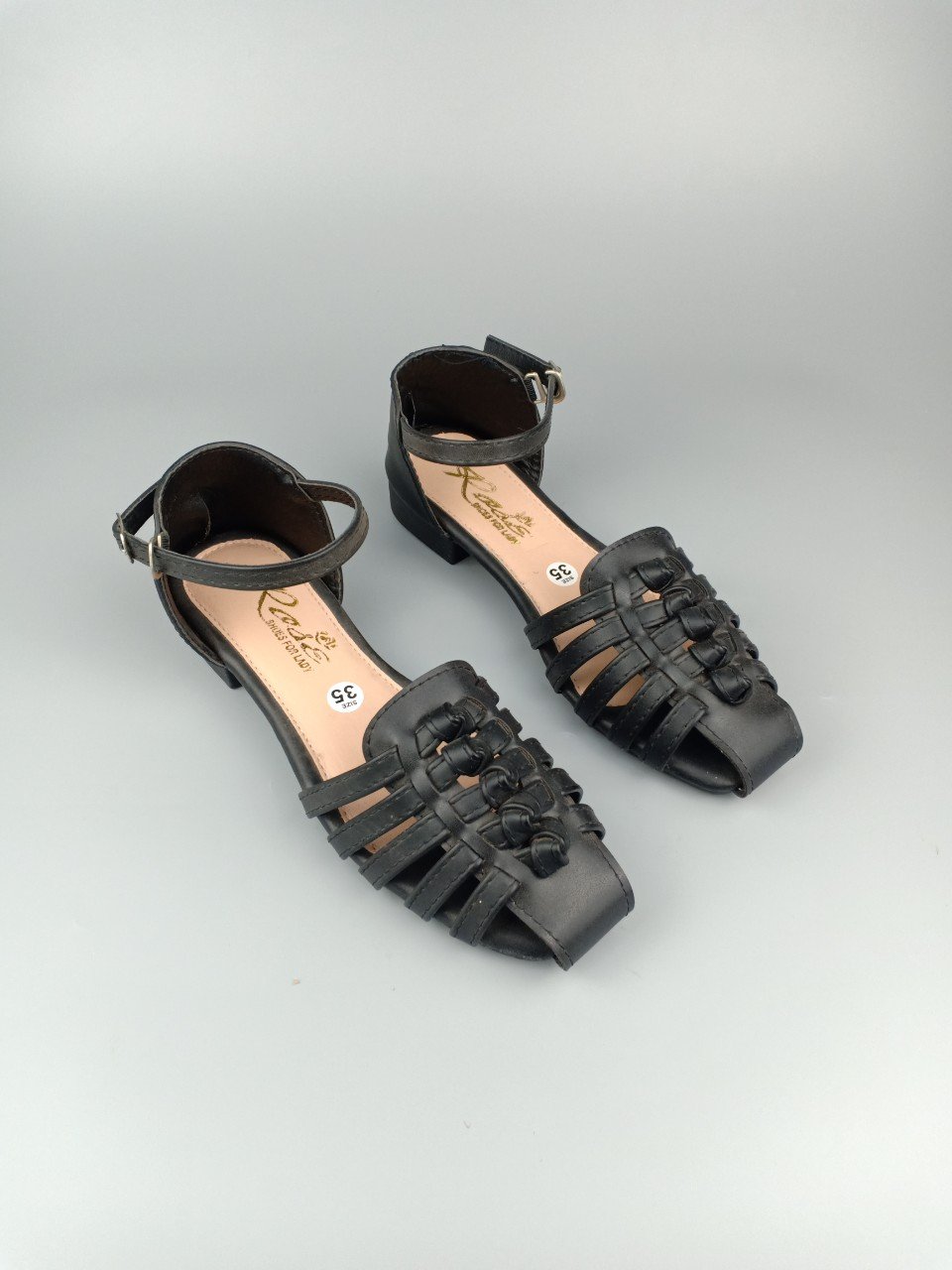 GIÀY SANDAL QUAI ĐAN BUỘT ĐẾ THẤP