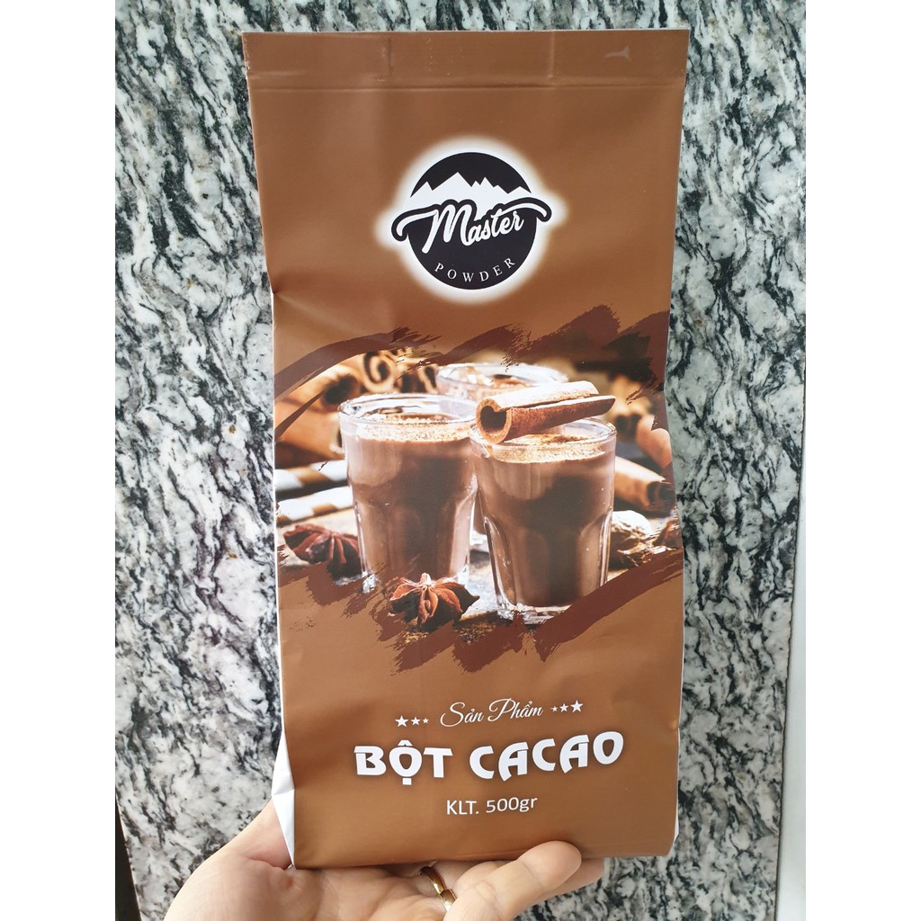 Bột ca cao (cacao) nguyên chất hãng ONE / MASTER gói 500g.