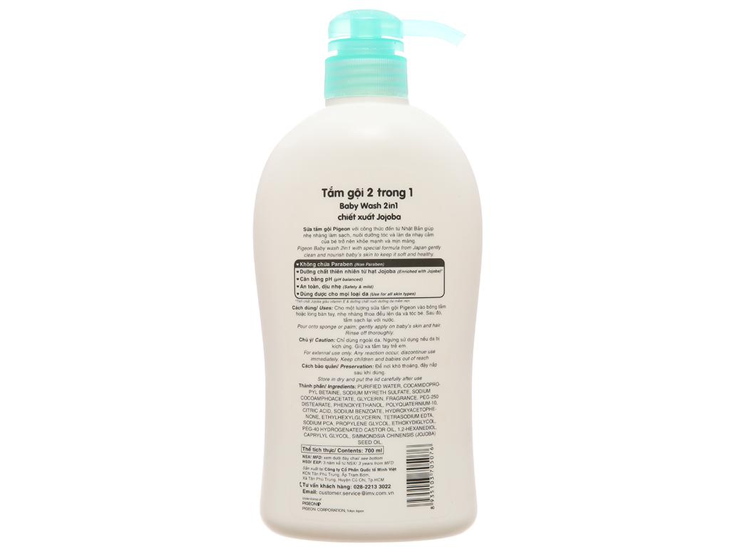 Sữa tắm gội 2IN1 Pigeon 700ml