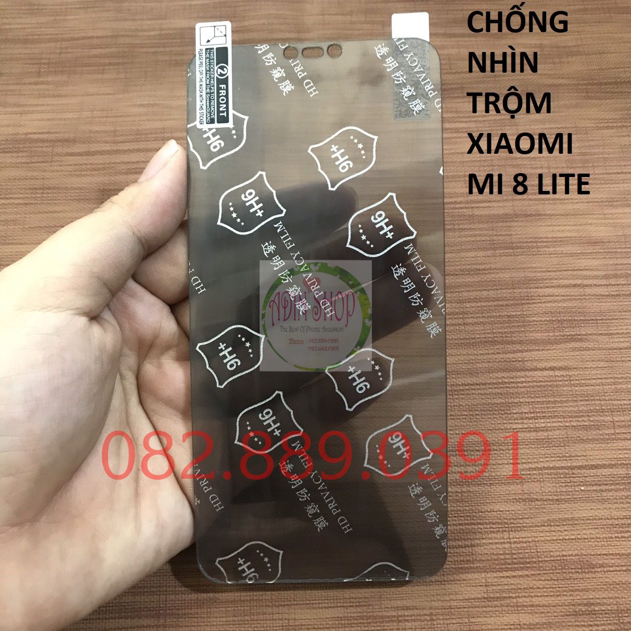 Dán cường lực chống nhìn trộm Xiaomi Mi 8 Lite dẻo nano