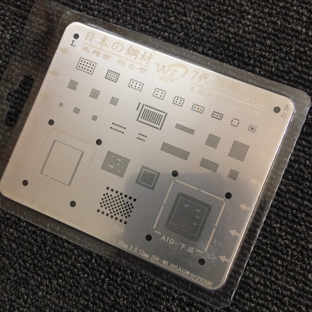 Vỉ đổ chân ic lỗ vuông WL cho iphone