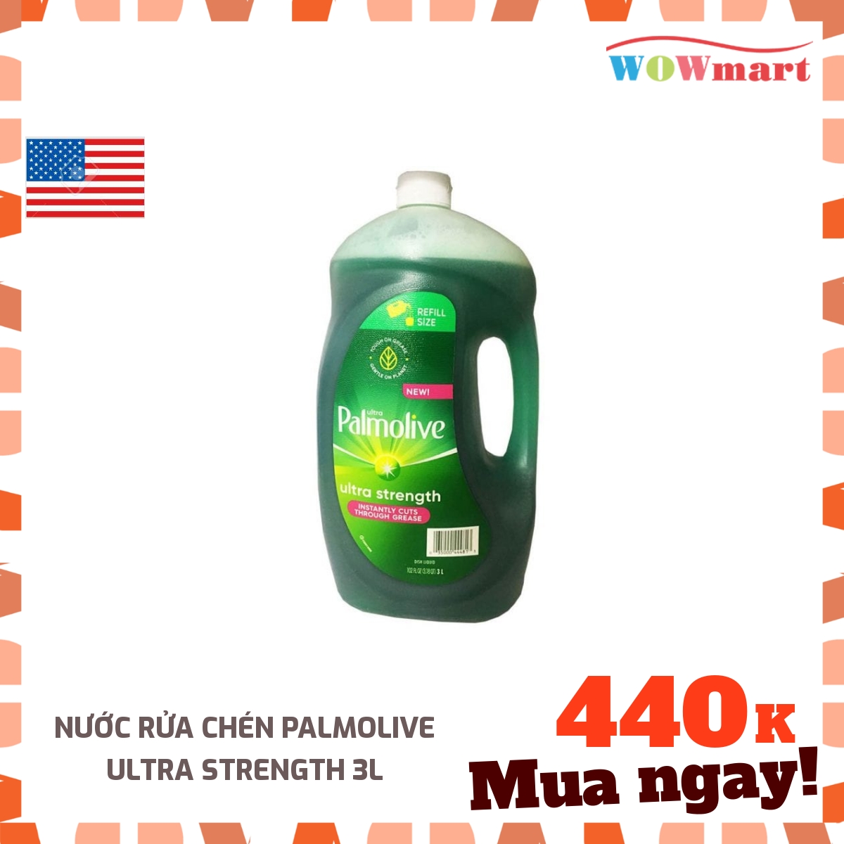 [HCM]Nước rửa chén Palmolive Ultra Strength 3L - [MỸ]