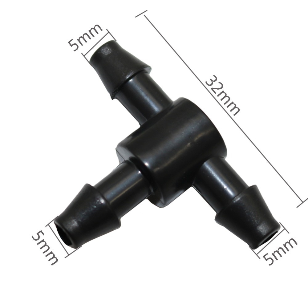 Combo 10 Tê nối phân nhánh ống LDPE 5x7mm (Tê 1 khấc)
