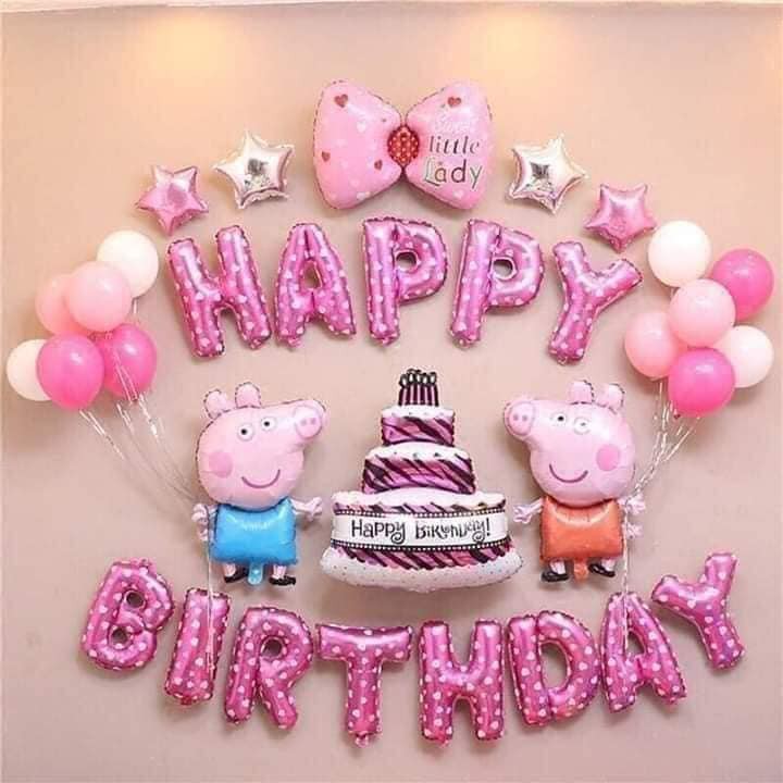 Bộ bóng chữ happy birthday mừng sinh nhật