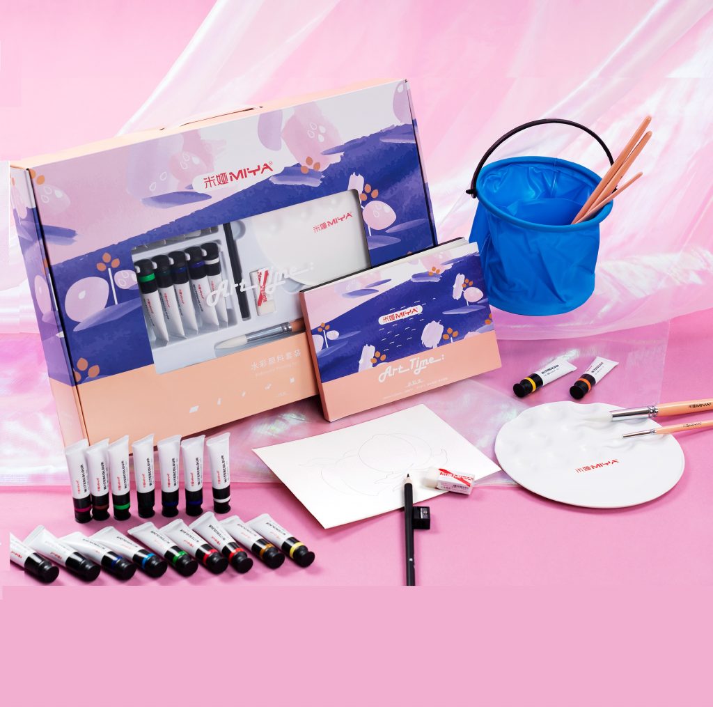 [HCM](HÀNG MỚI) BỘ MÀU NƯỚC / MÀU ACRYLIC / MÀU GOUACHE MIYA HIMI 18 MÀU + 13 DỤNG CỤ VẼ SIÊU TIỆN LỢI