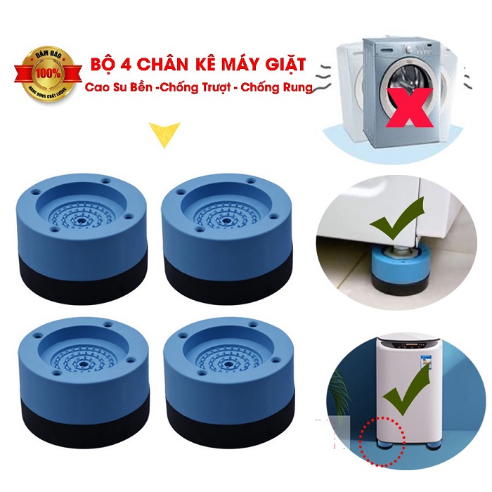 Set 4 miếng đế chống rung cho máy giặt