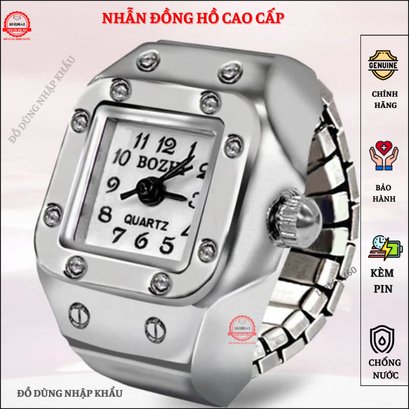Nhẫn đồng hồ nam cá tính phong cách doanh nhân
