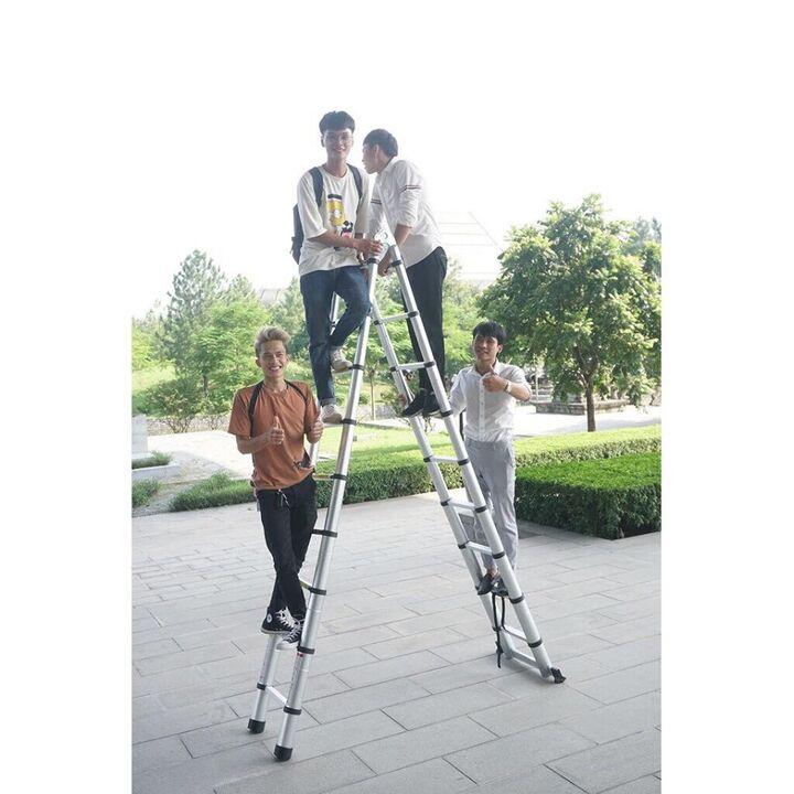 Thang Nhôm Rút Chữ A 4.4M
