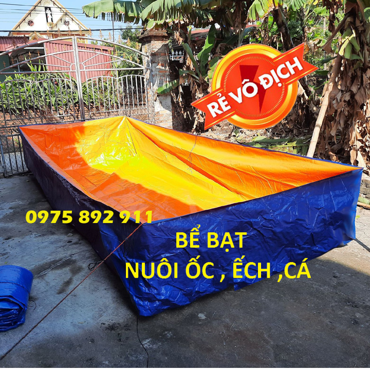 BỂ BẠT NUÔI CÁ , ỐC ẾCH - 6X3X1
