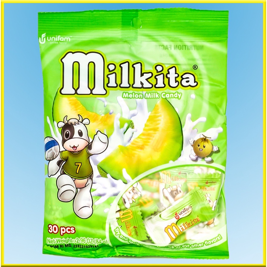 Kẹo sữa bò milkita (socola, dâu, sữa, dưa gang)