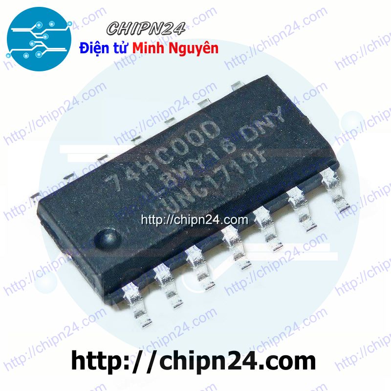 [2 con] (SOP) IC Dán 74HC00 SOP-14 (SMD) (74HC00D SN74HC00DR 7400)