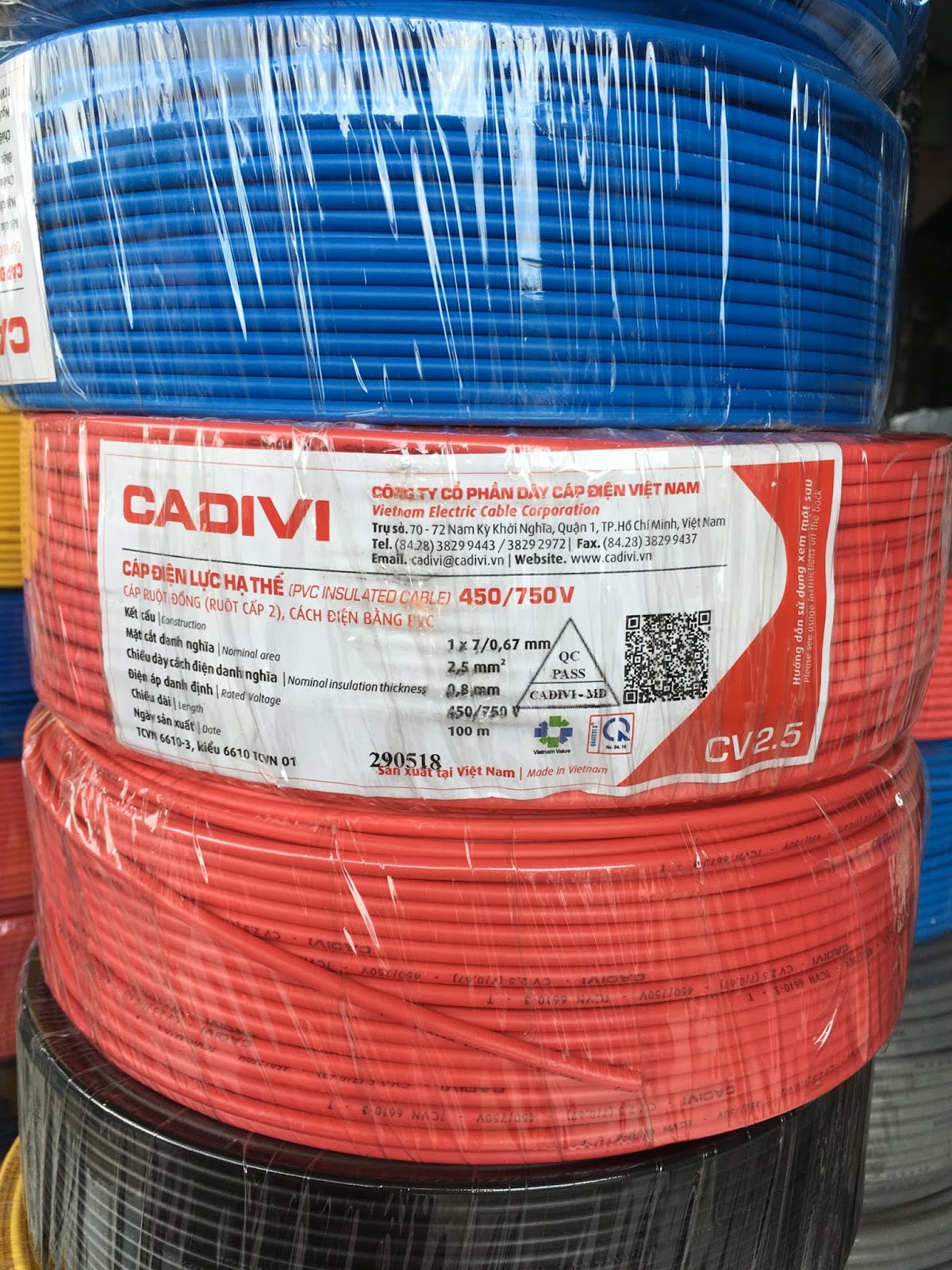 Dây điện Cadivi 20 mét dây đôi 2x 1,5mm2