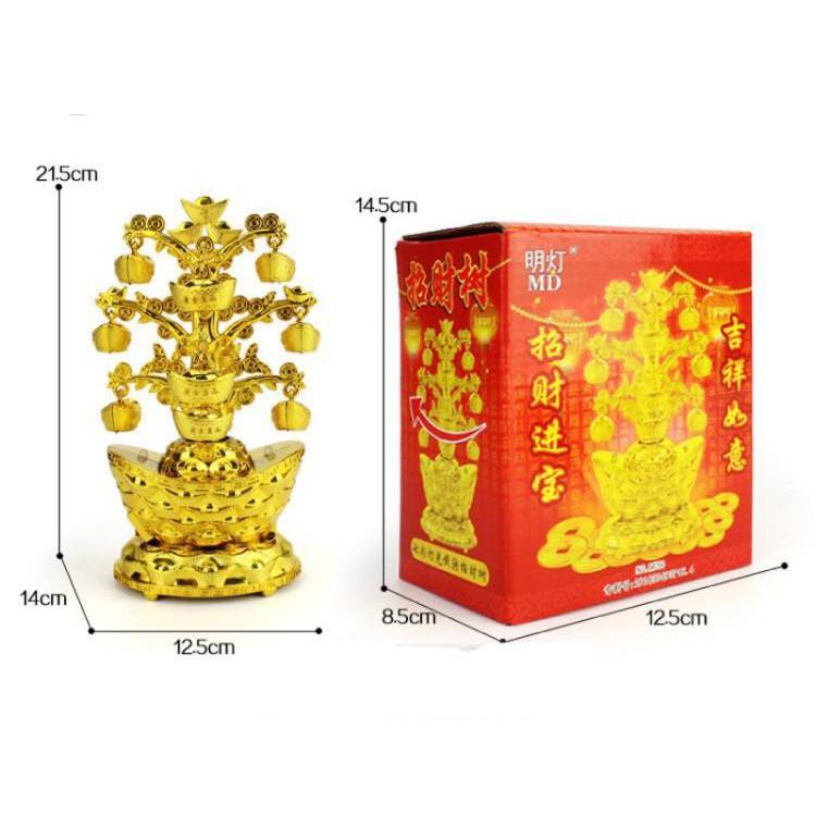 [HCM]Đèn xoay Cây thỏi vàng trang trí tết MD-54 (tặng dây trang trí treo)