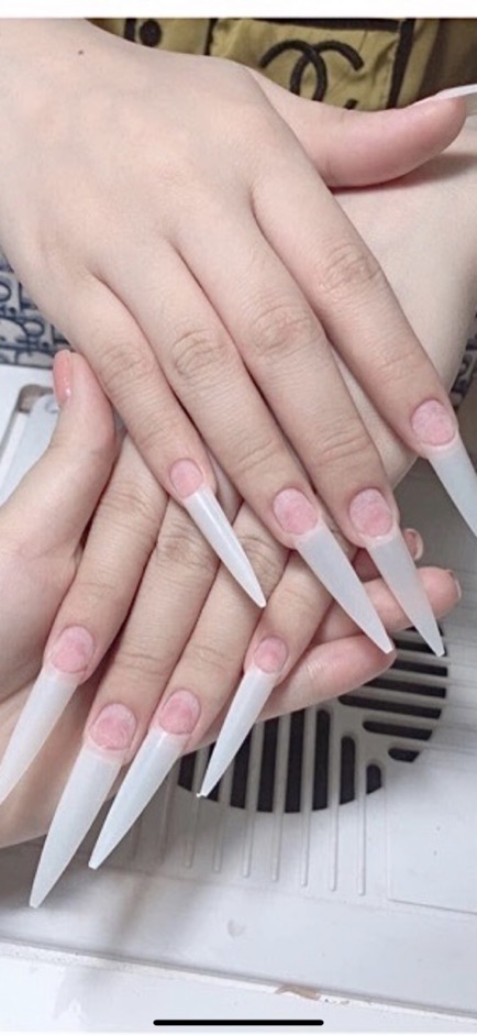 Móng nối form nhọn dài-ngắn (hộp 500móng) chuẩn form móng dẻo.