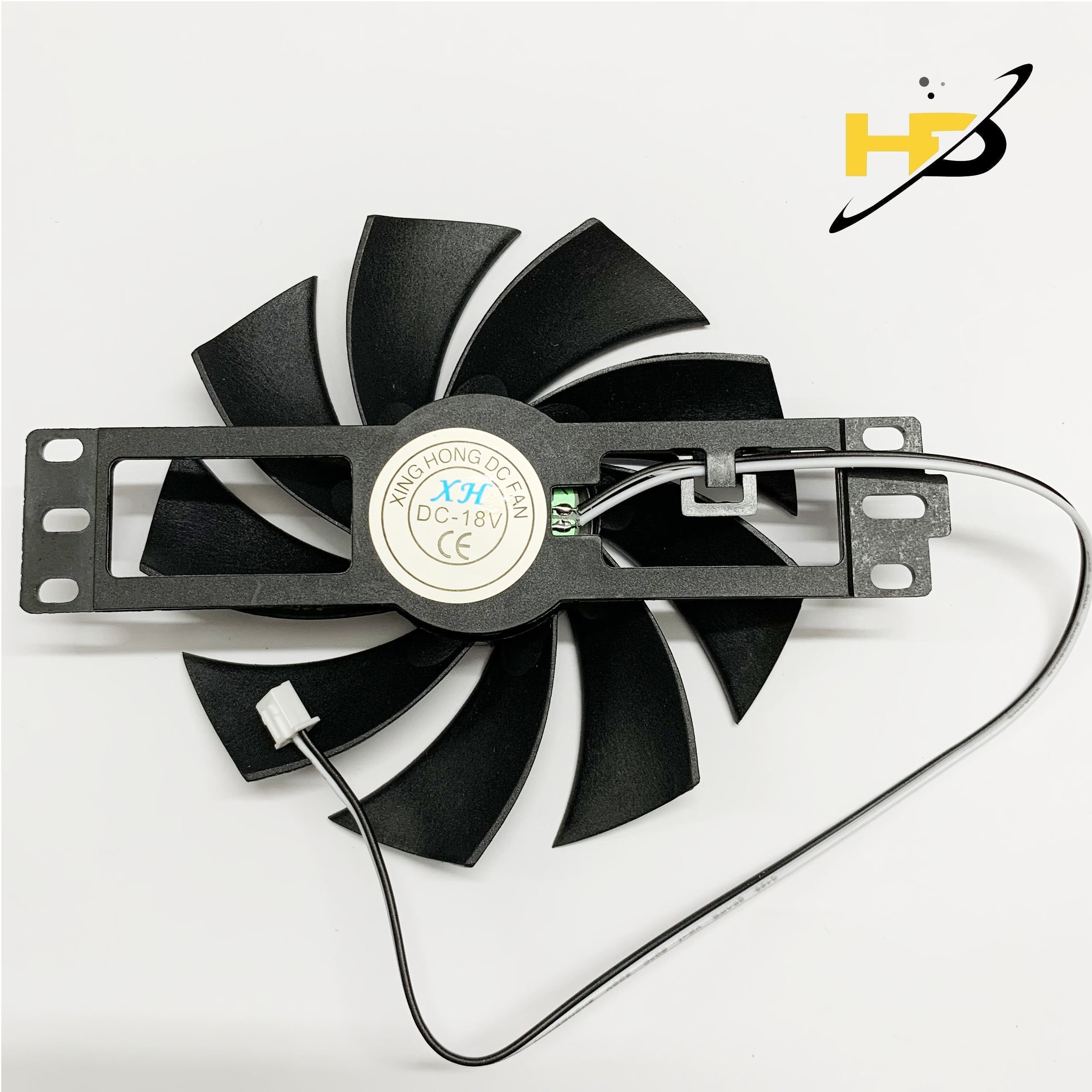 Quạt bếp từ dc 18v sải cánh 11cm loại tốt, quạt tản nhiệt 9 cánh vuông