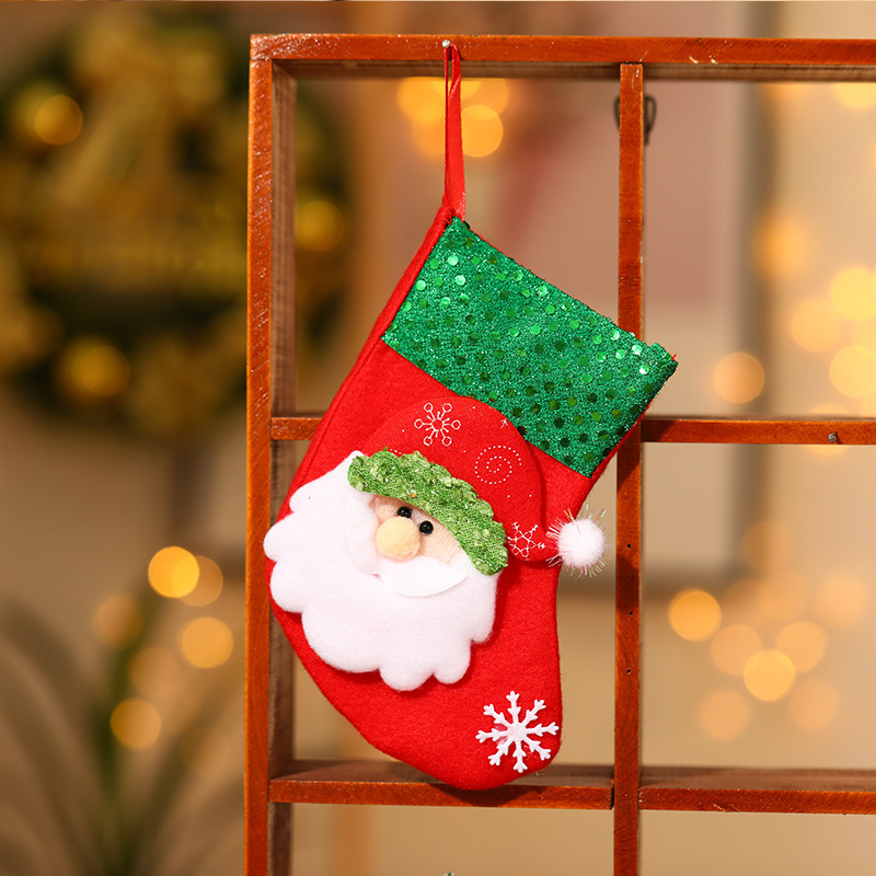 Tất Giáng sinh cỡ lớn treo trang trí giáng sinh, phụ kiện trang trí Noel