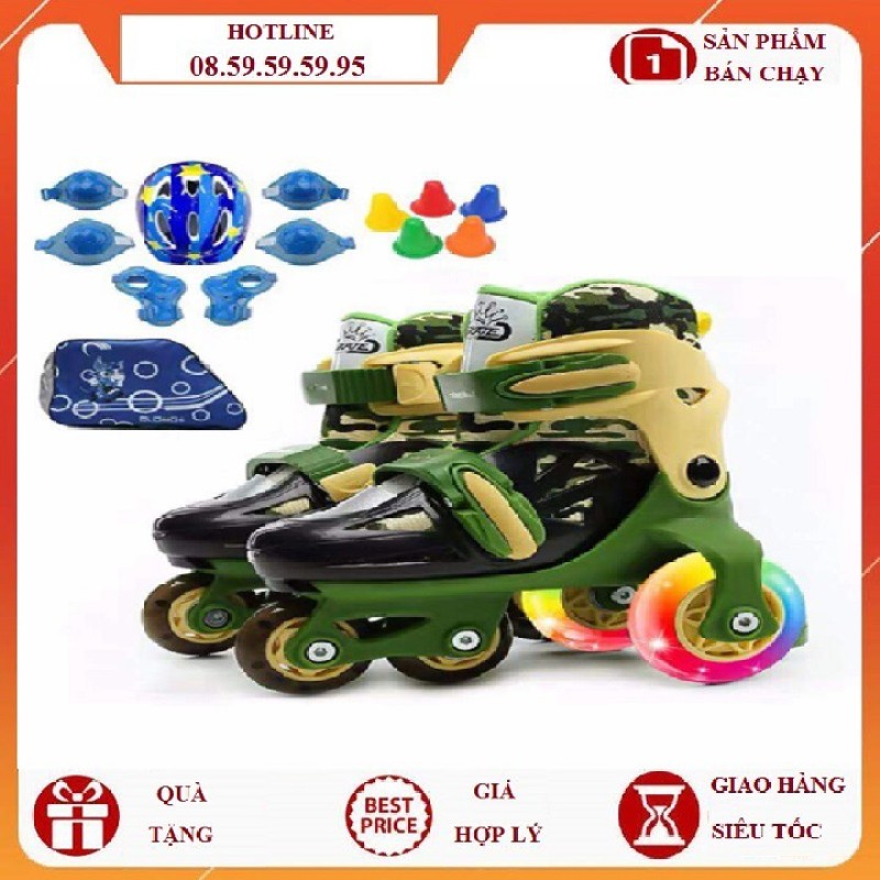Phân phối Giày trượt patin trẻ em tặng kèm bảo hộ và mũ