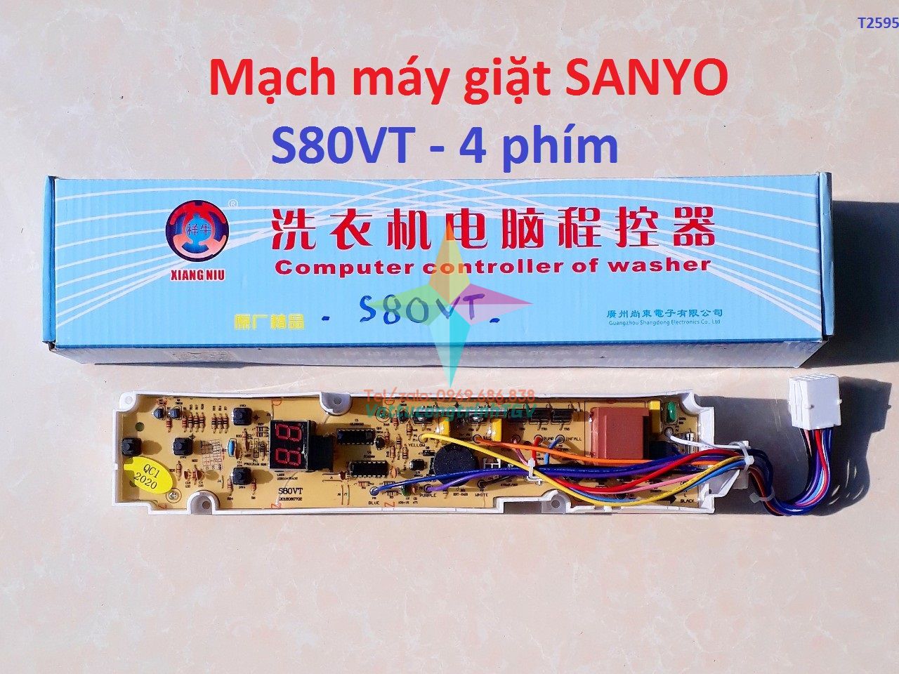 Mạch máy giặt SANYO 4 nút - S80VT