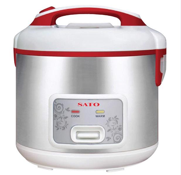 Nồi cơm điện SATO S18-83B 1.8L 700W ( Xám Trắng )