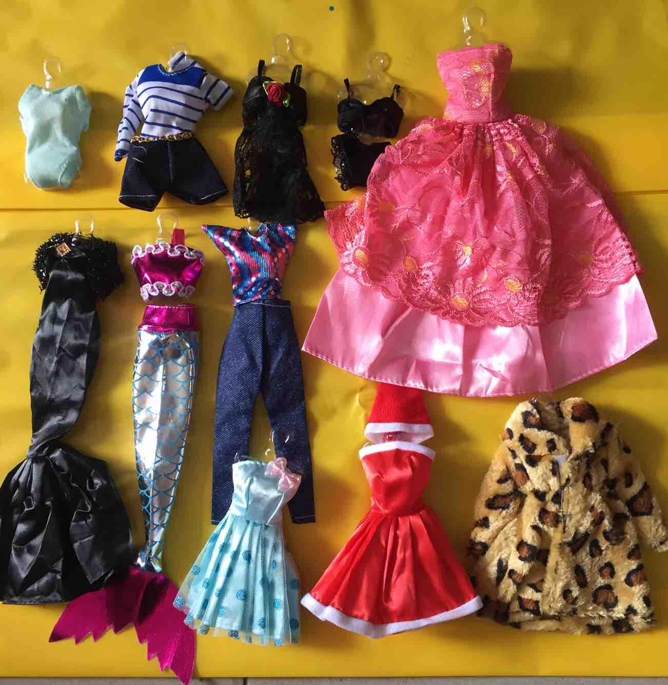 Quần áo búp bê - combo 10 kiểu