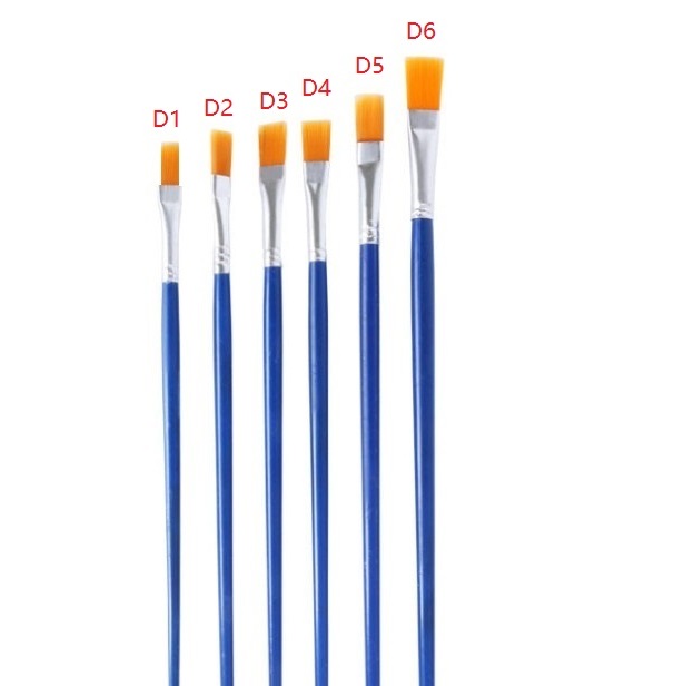 Bộ 6 cọ vẽ màu nước / Sét 6 cây bút lông tô tượng