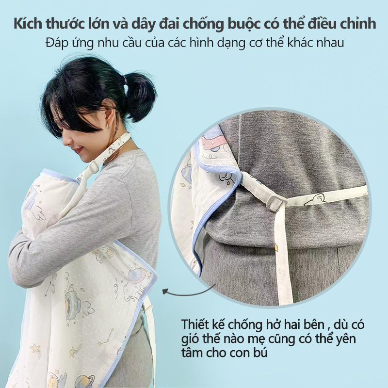 [Einmilk.ân ninh] Khăn choàng, khăn tắm , khăn thấm sữa cho con bú  QNC