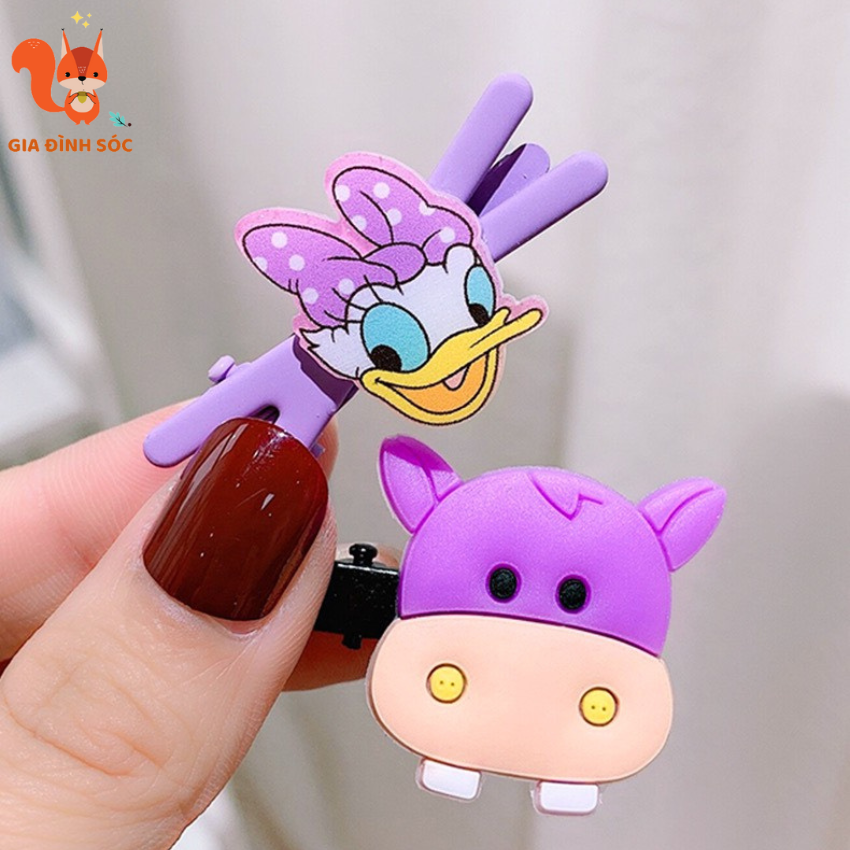 Set 14 kẹp tóc cho bé họa tiết dễ thương