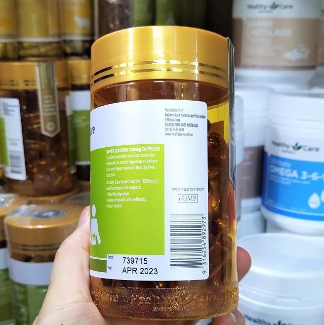 Viên uống mầm đậu nành Lecithin 1200mg (lecithin healthy care)