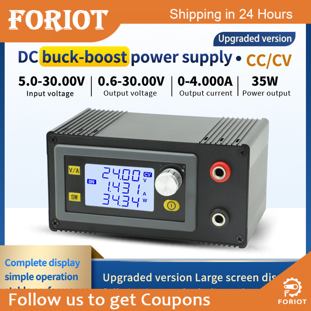 Foriot Bộ Điều Chỉnh DC DC Buck Bộ Chuyển Đổi Tăng Áp Điện Áp Biến Bộ Nguồn Phòng Thí Nghiệm Điều Chỉnh Điện Áp Điều Chỉnh Được 0.5-30V 4A