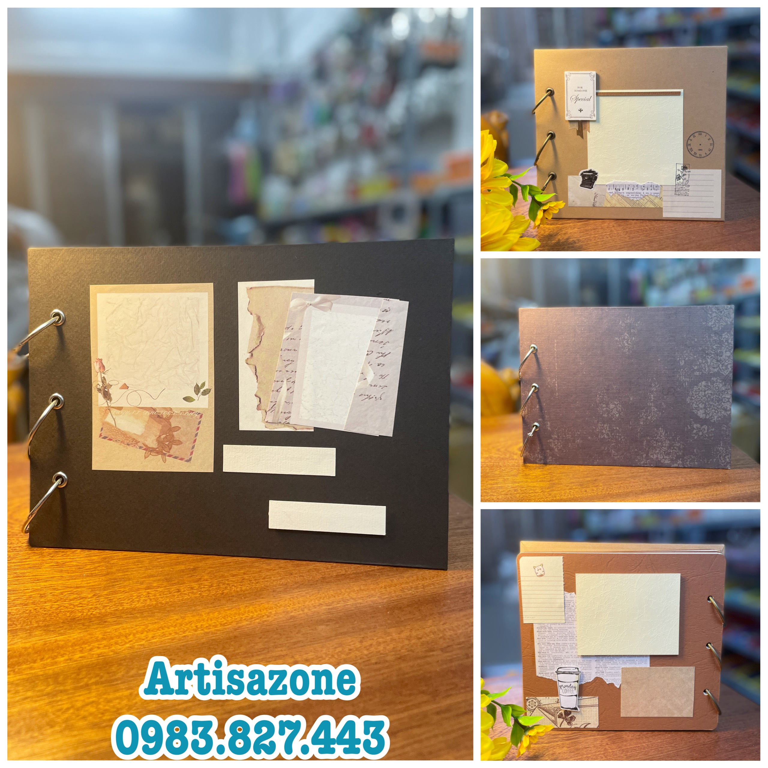 Scrapbook, album dán ảnh handmade (Mô tả sản phẩm chi tiết bên dưới bài viết)