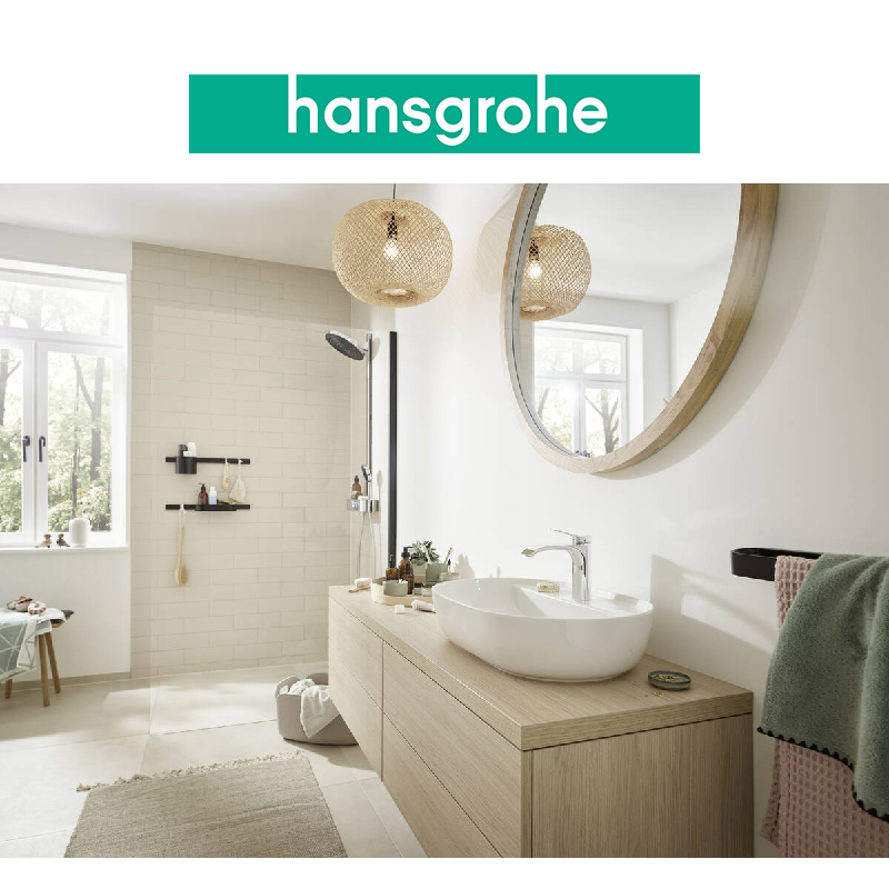 Móc treo khăn đôi HANSGROHE WallStoris 27914