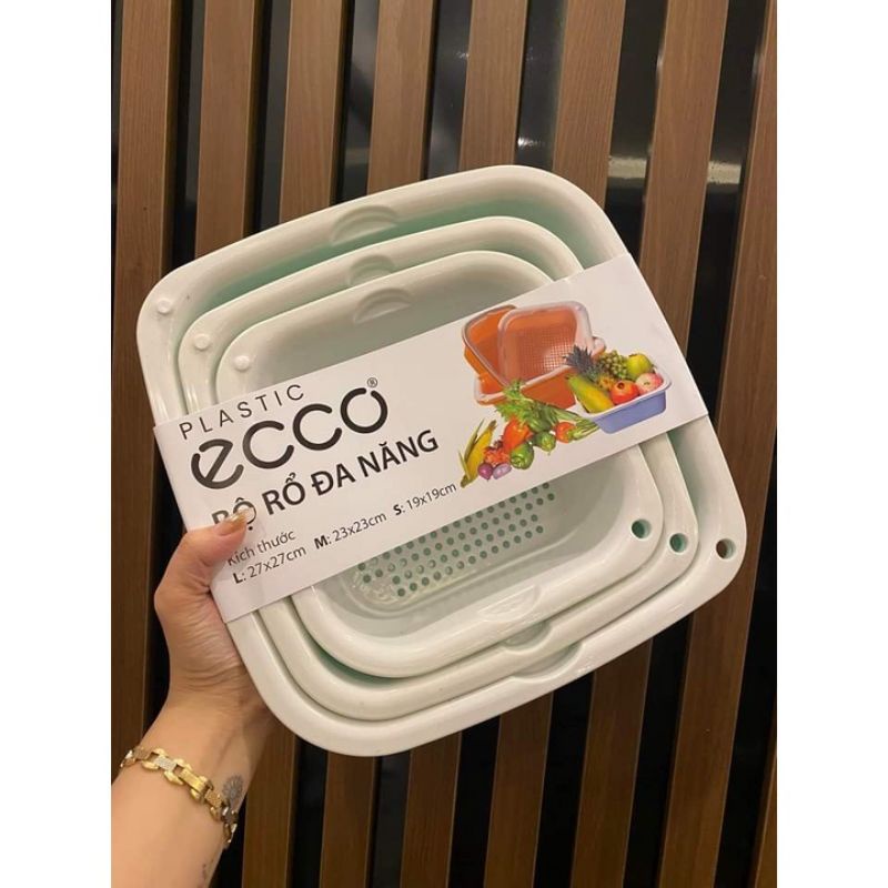 Bộ rổ 6 món kèm chậu nhựa đựng đồ ECCO tiện dụng